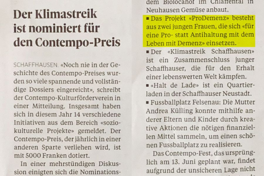 Für den Contempo-Preis nominiert